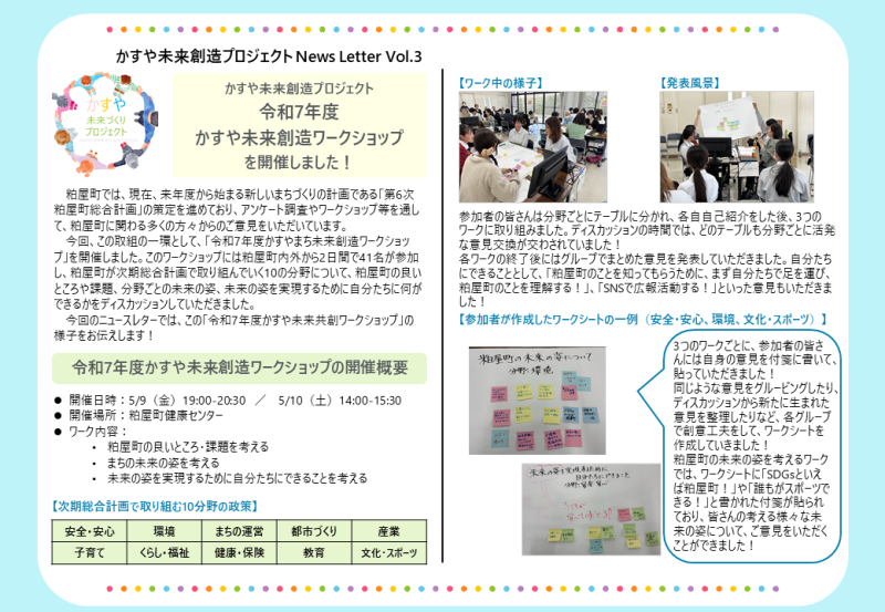 かすや未来創造WSニュースレター画像