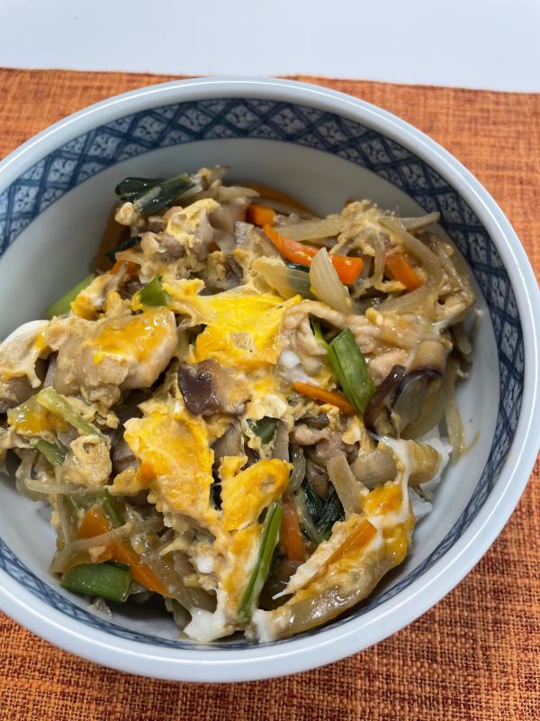 野菜たっぷり親子丼